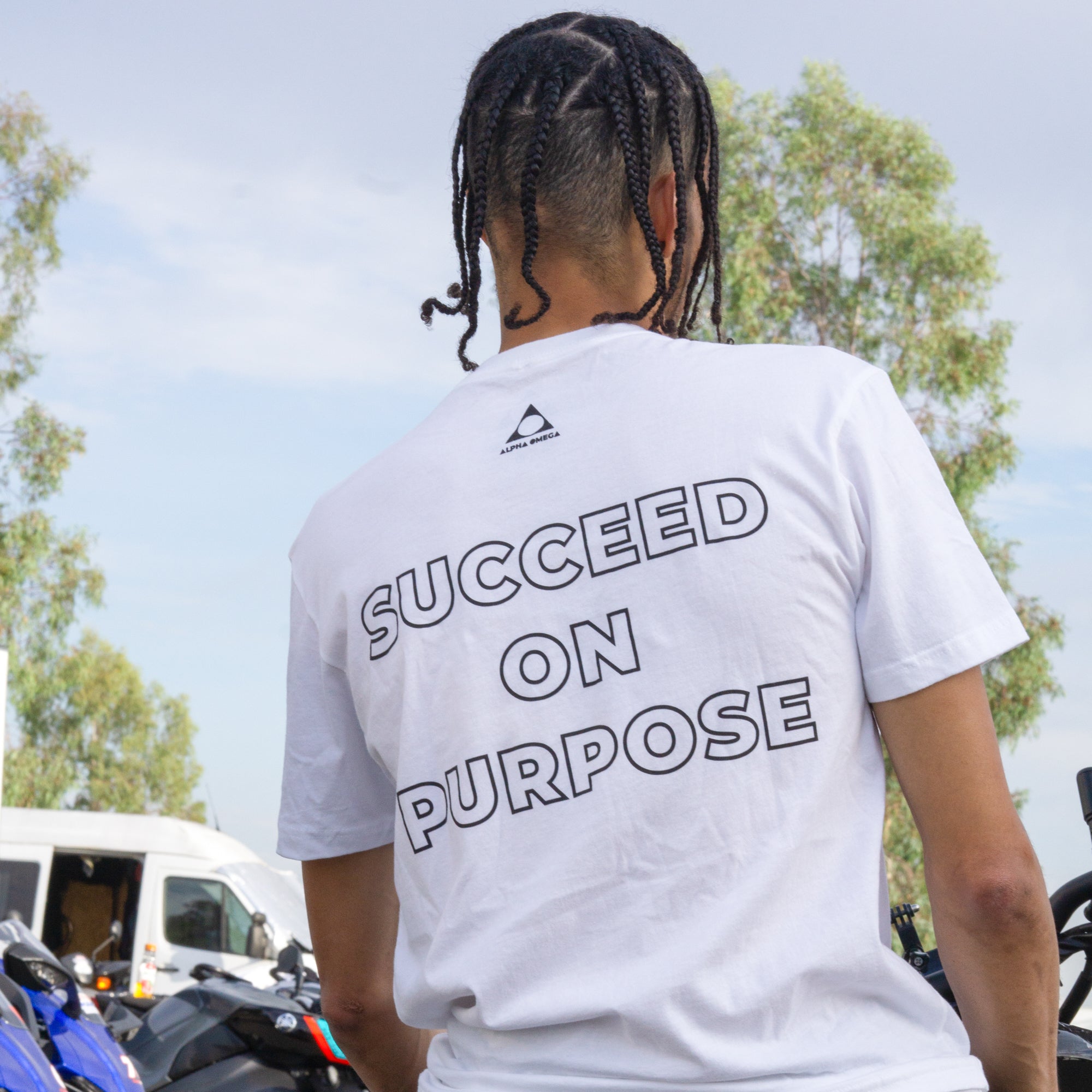 Work To Succeed Crew Neck Tee