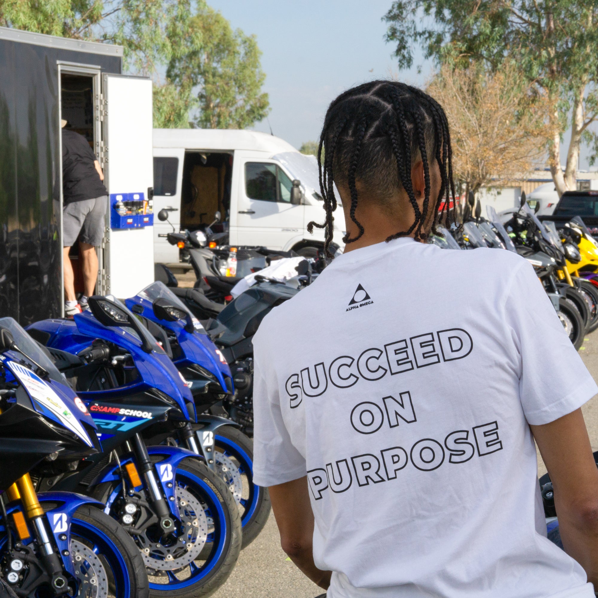 Work To Succeed Crew Neck Tee