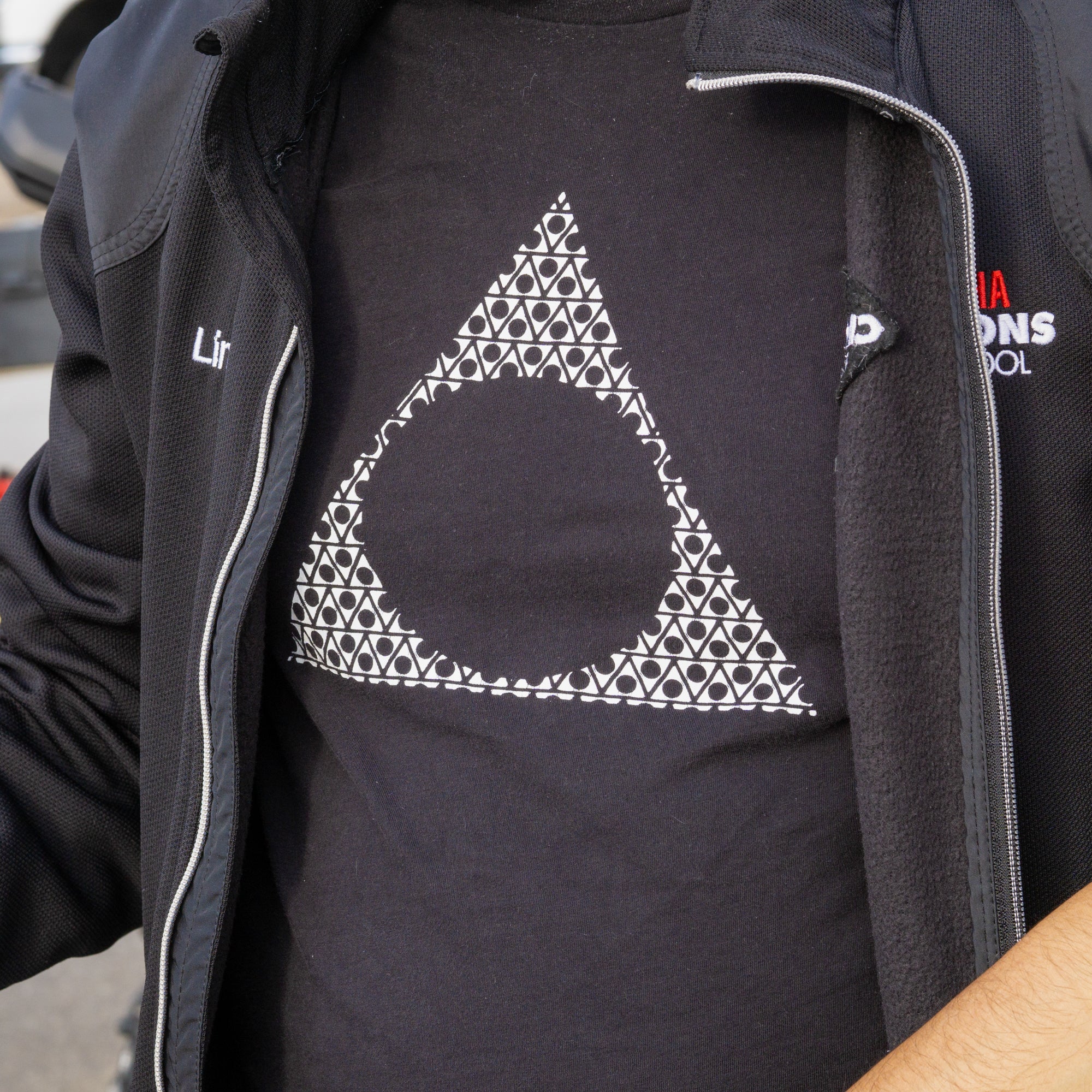 AO Splatter Triangle Drop Tail Tee