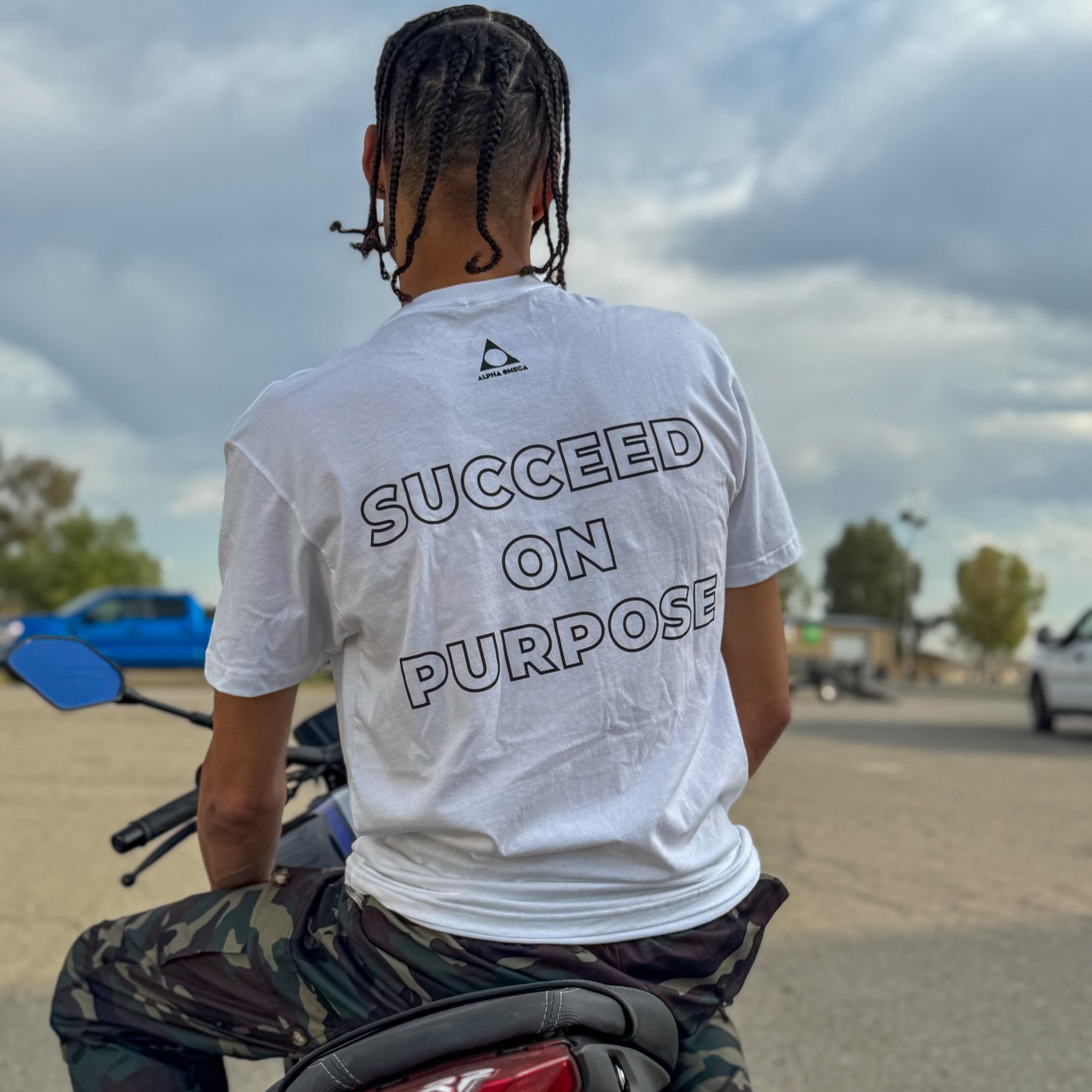 Work To Succeed Crew Neck Tee