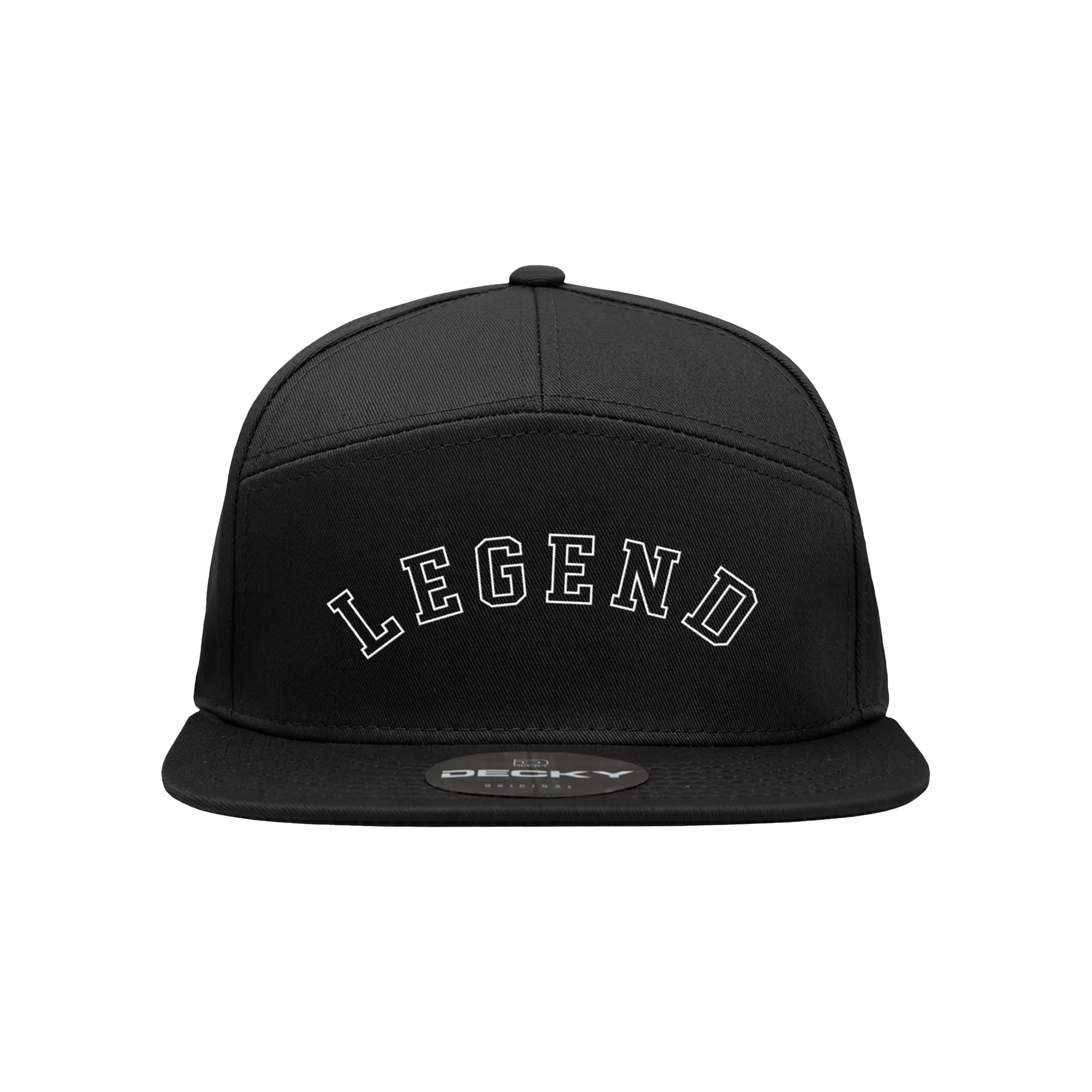 Legend Embroidered 5 Panel Custom Cap